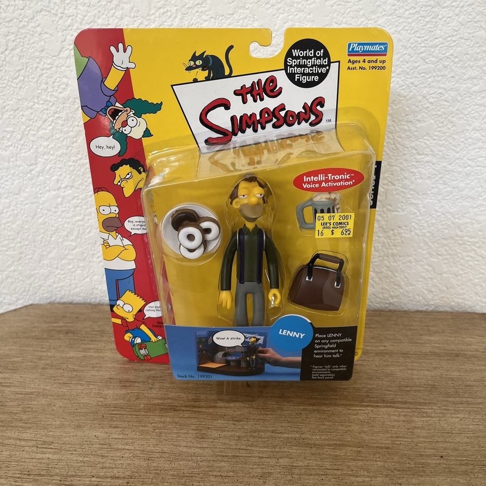 Lenny 2001 Series 4 THE SIMPSONS Playmates MIB NEW Sealed Vintage